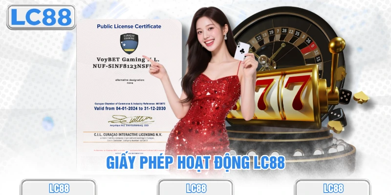 Giấy phép hoạt động lc88